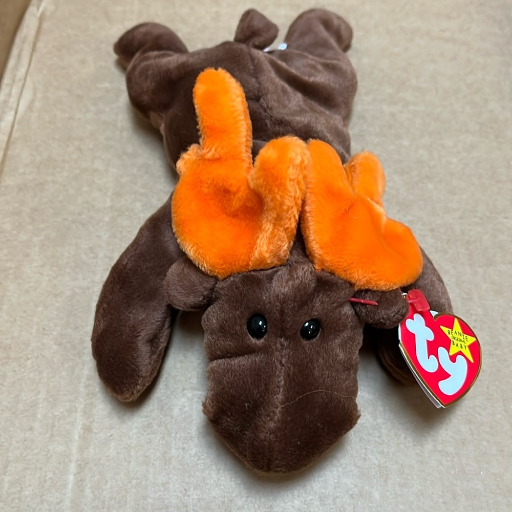 RARE TY Chocolate Moose 1993 Beanie Baby